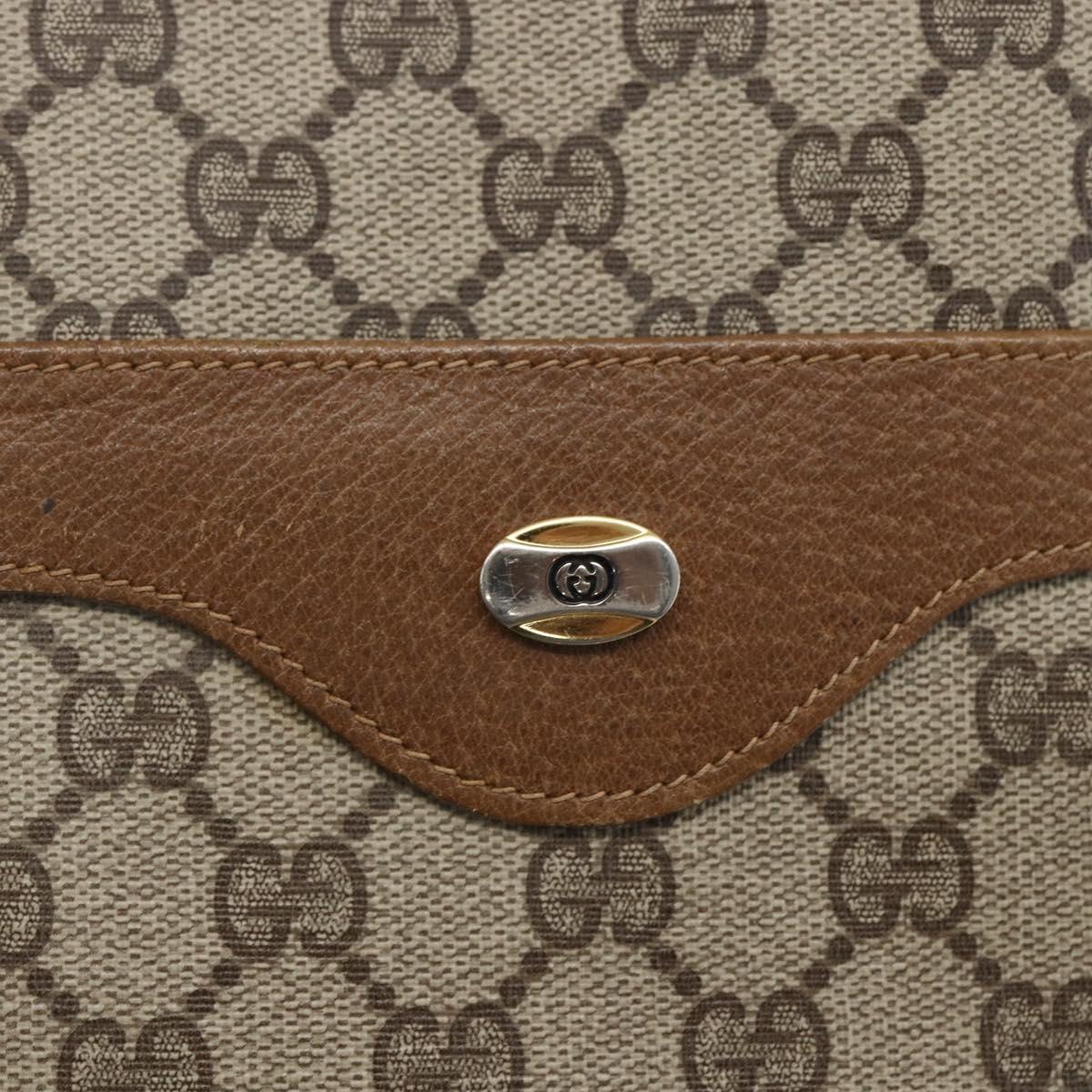 GUCCI GG Supreme Web Sherry Line Tote Bag PVC Beige Gold 40 02 003 Auth gh1843