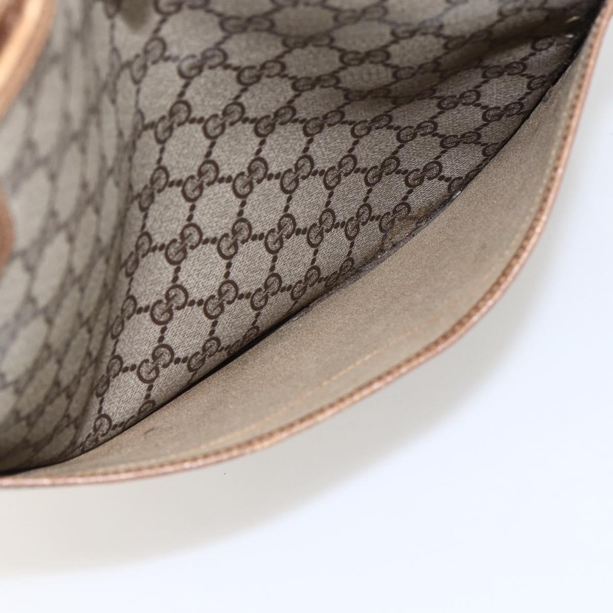 GUCCI GG Supreme Web Sherry Line Tote Bag PVC Beige Gold 40 02 003 Auth gh1843