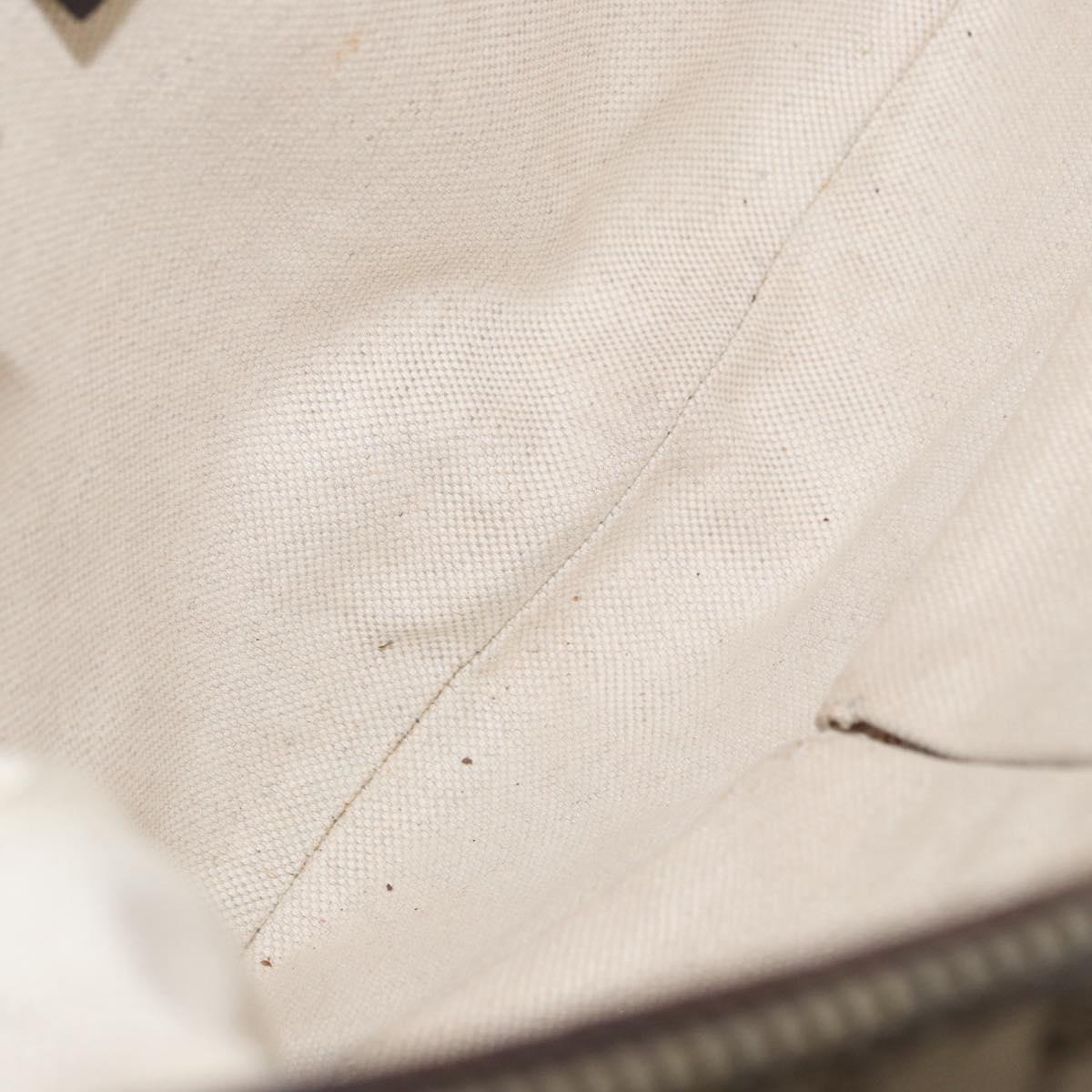 GUCCI GG Canvas Shoulder Bag Beige Gold 257072 Auth gh1853
