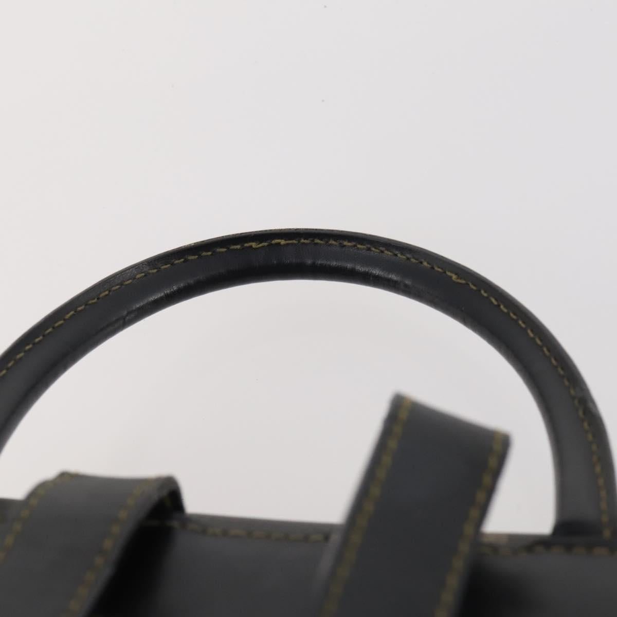 FENDI Pecan Canvas Backpack PVC Brown Black gold Auth gh1856