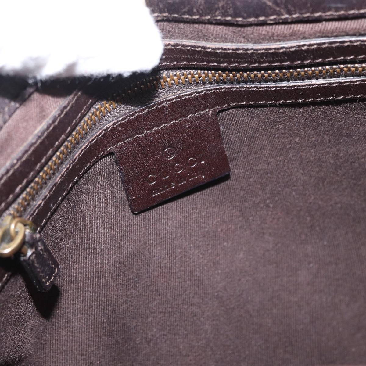 GUCCI GG Canvas Shoulder Bag Beige Gold 109106 Auth gh1860