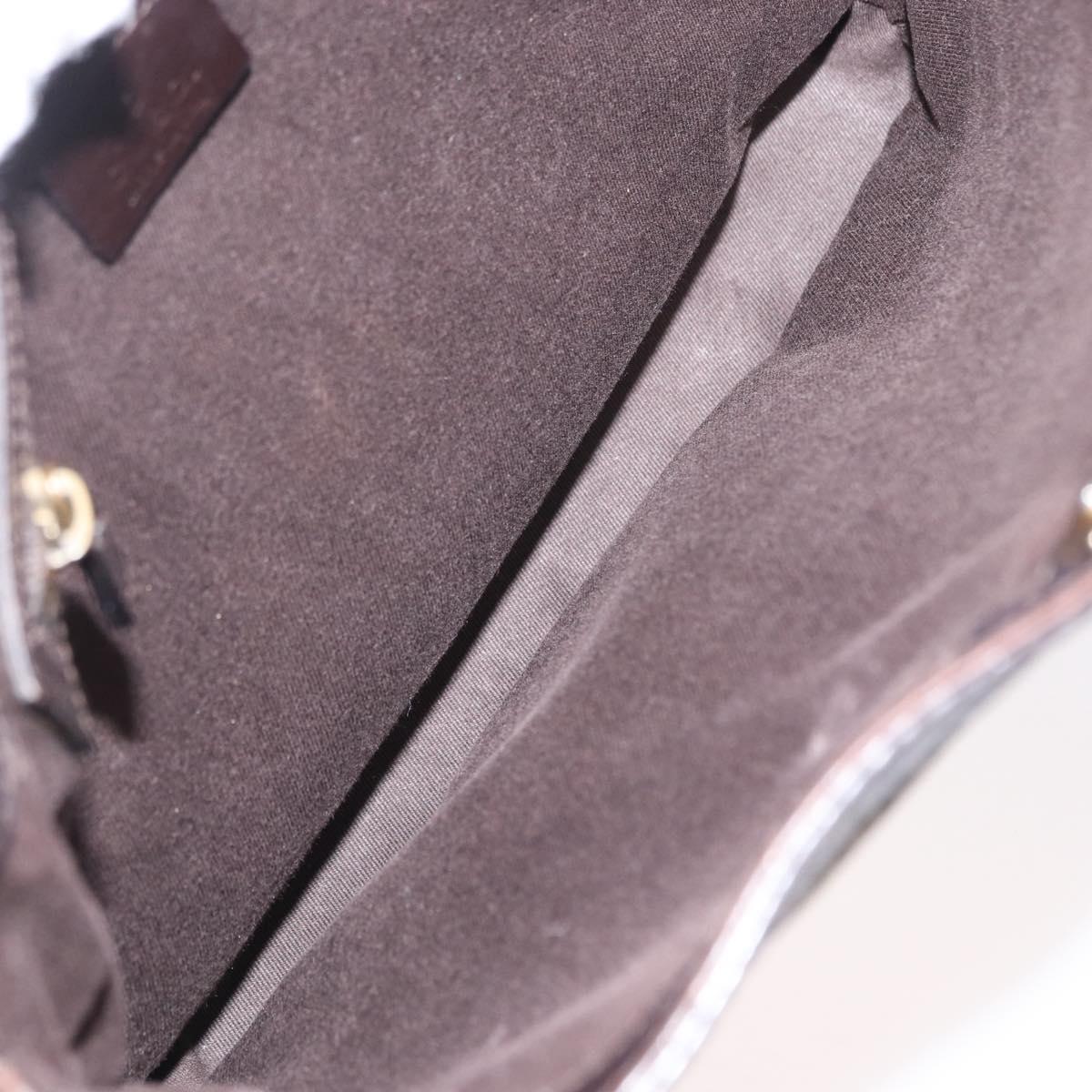 GUCCI GG Canvas Shoulder Bag Beige Gold 109106 Auth gh1860