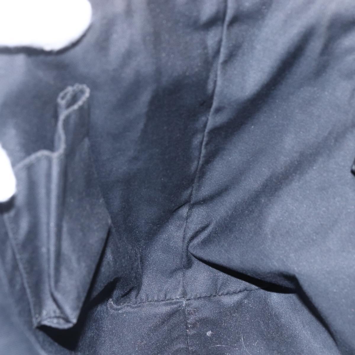 GUCCI GG Canvas Abbey Hand Bag Black Gold 130739 Auth gh1861