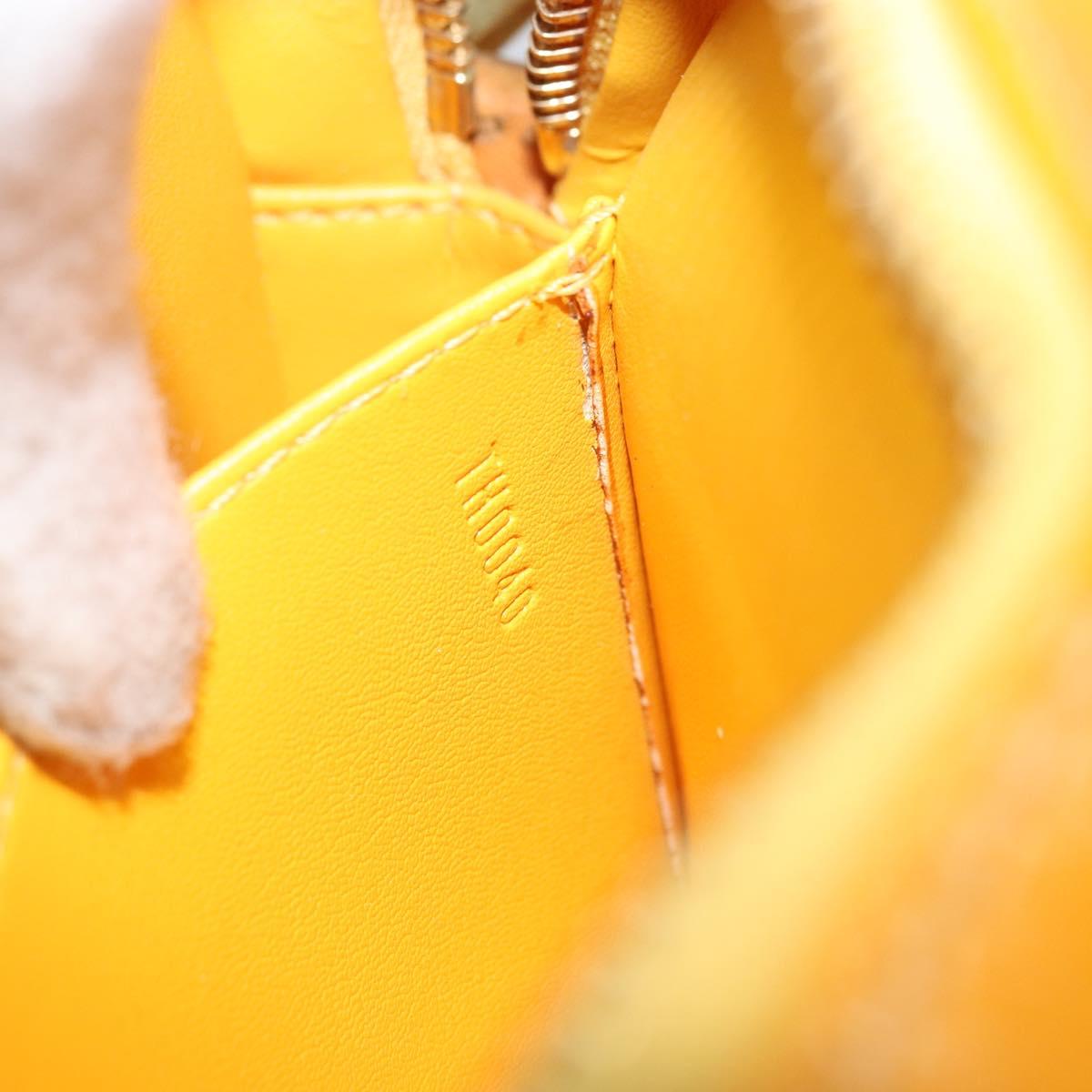 LOUIS VUITTON Monogram Vernis Christy MM Shoulder Bag Jaune M91108 Auth gh1865