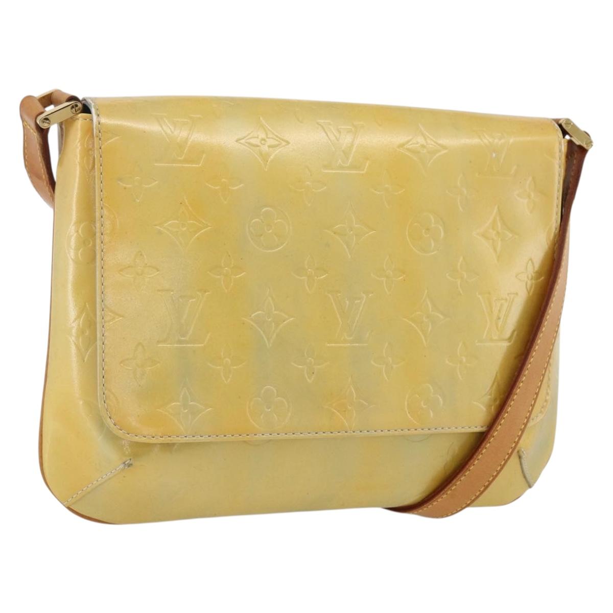 LOUIS VUITTON Monogram Vernis Thompson Street Bag Gris M91008 LV Auth gh1867
