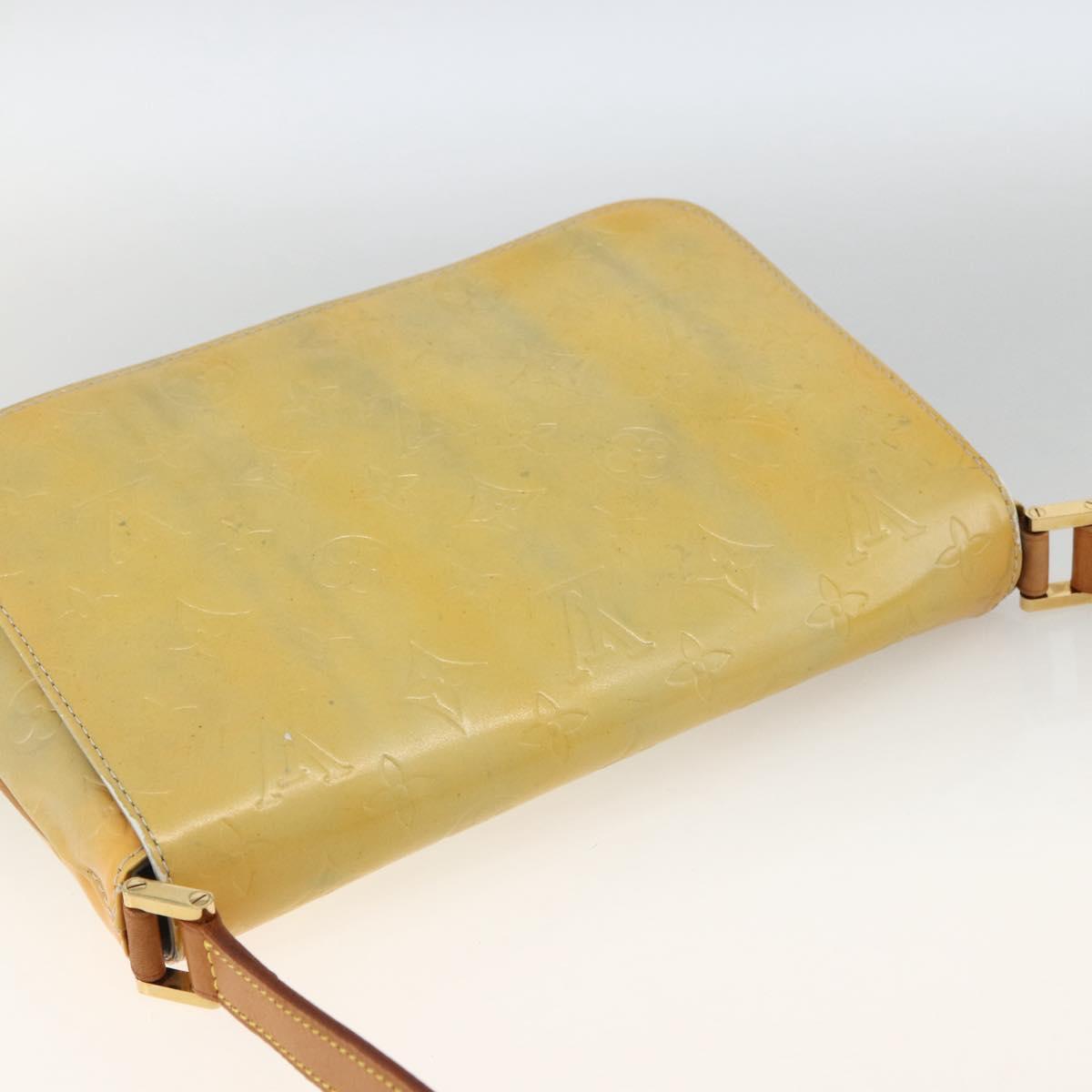 LOUIS VUITTON Monogram Vernis Thompson Street Bag Gris M91008 LV Auth gh1867