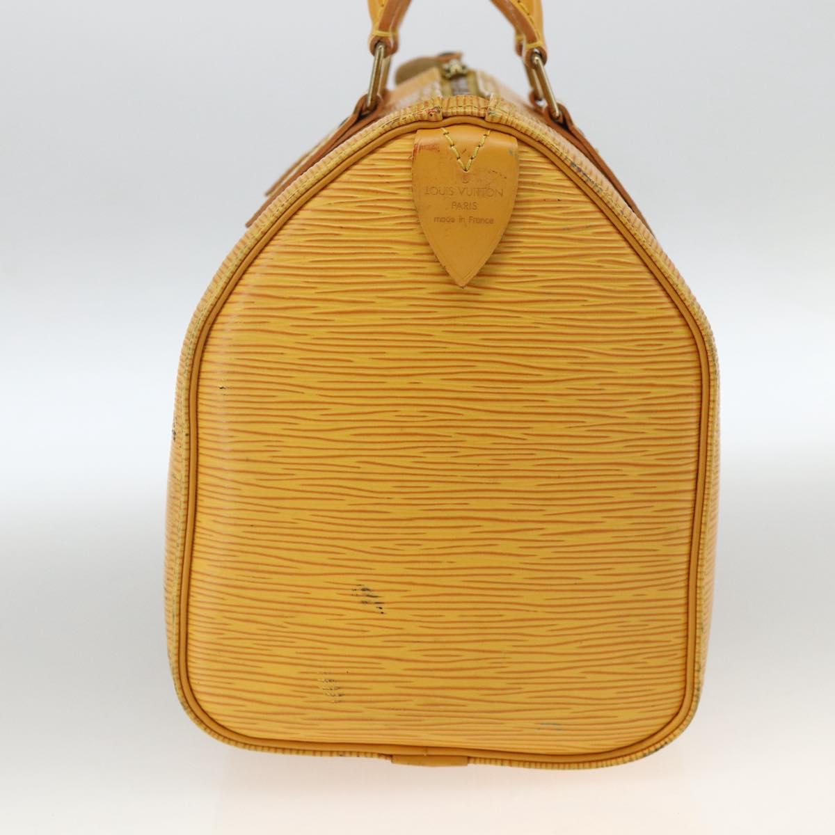 LOUIS VUITTON Epi Speedy 25 Hand Bag Tassili Yellow M43019 LV Auth gh1870