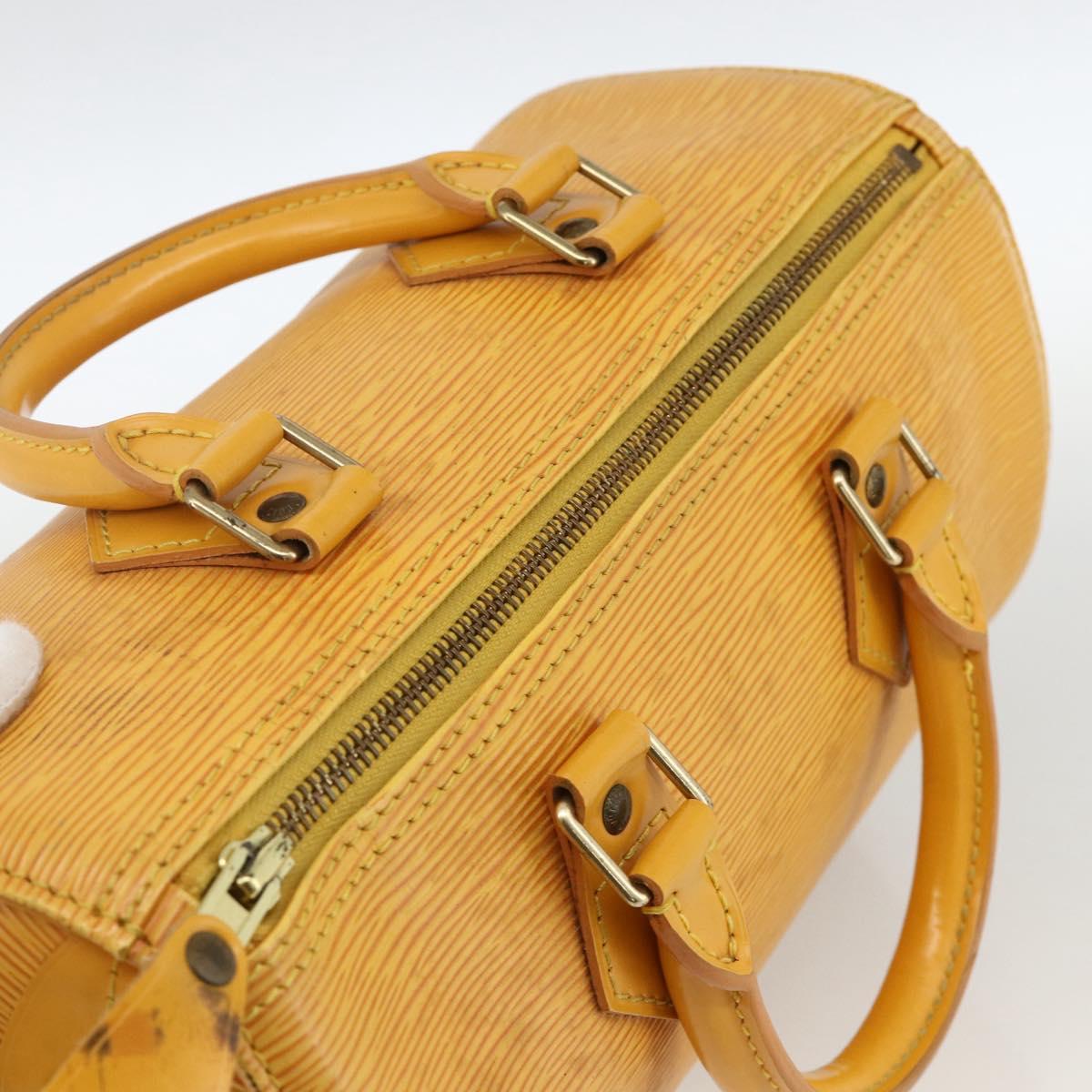 LOUIS VUITTON Epi Speedy 25 Hand Bag Tassili Yellow M43019 LV Auth gh1870