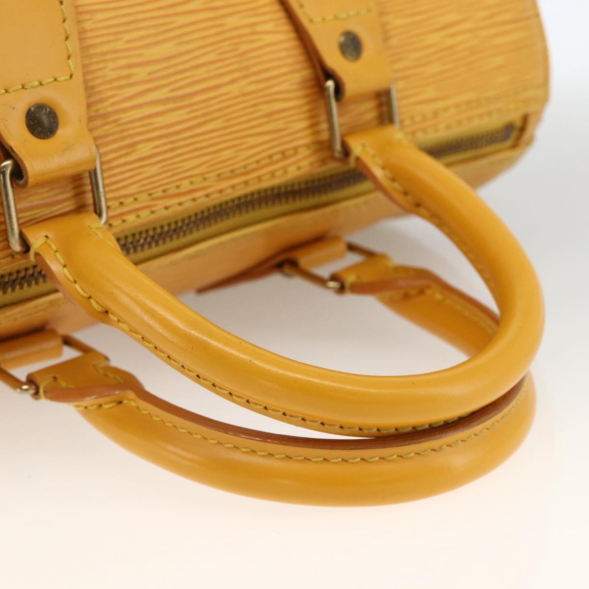 LOUIS VUITTON Epi Speedy 25 Hand Bag Tassili Yellow M43019 LV Auth gh1870