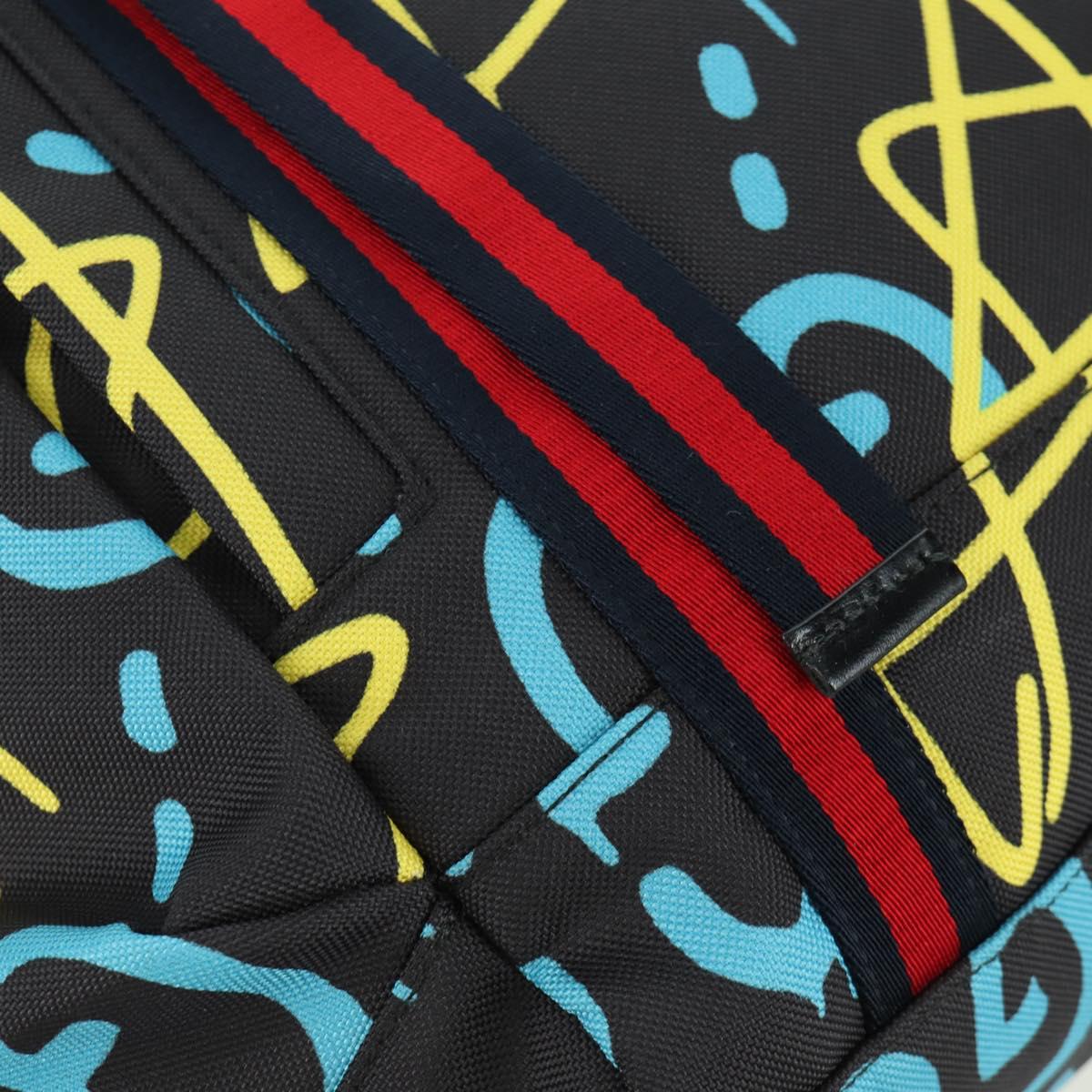 GUCCI Gucci Ghost Sherry Line Backpack Canvas Multicolor 429037 Auth gh1884M