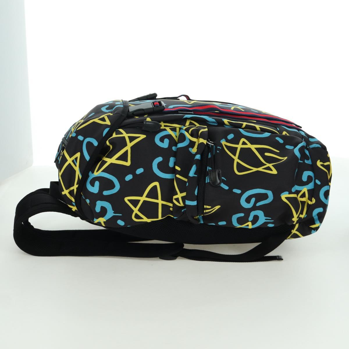 GUCCI Gucci Ghost Sherry Line Backpack Canvas Multicolor 429037 Auth gh1884M