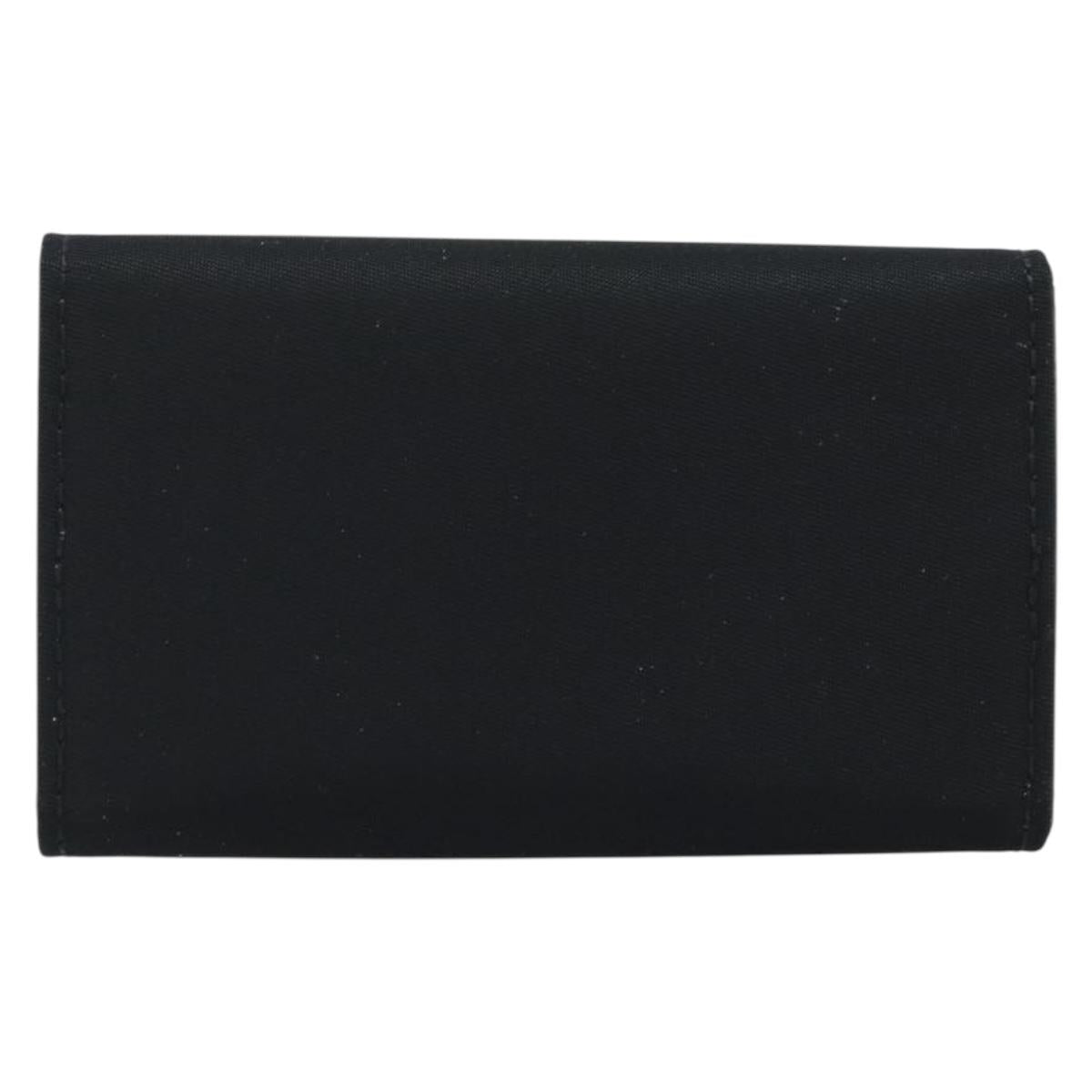 PRADA Key Case Nylon Black Black Auth gh1895