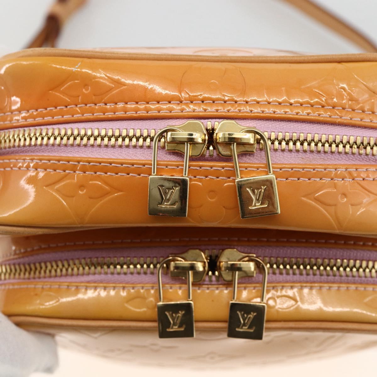 LOUIS VUITTON Monogram Vernis Wooster Bag Marshmallow Pink M91037 LV Auth gh1901
