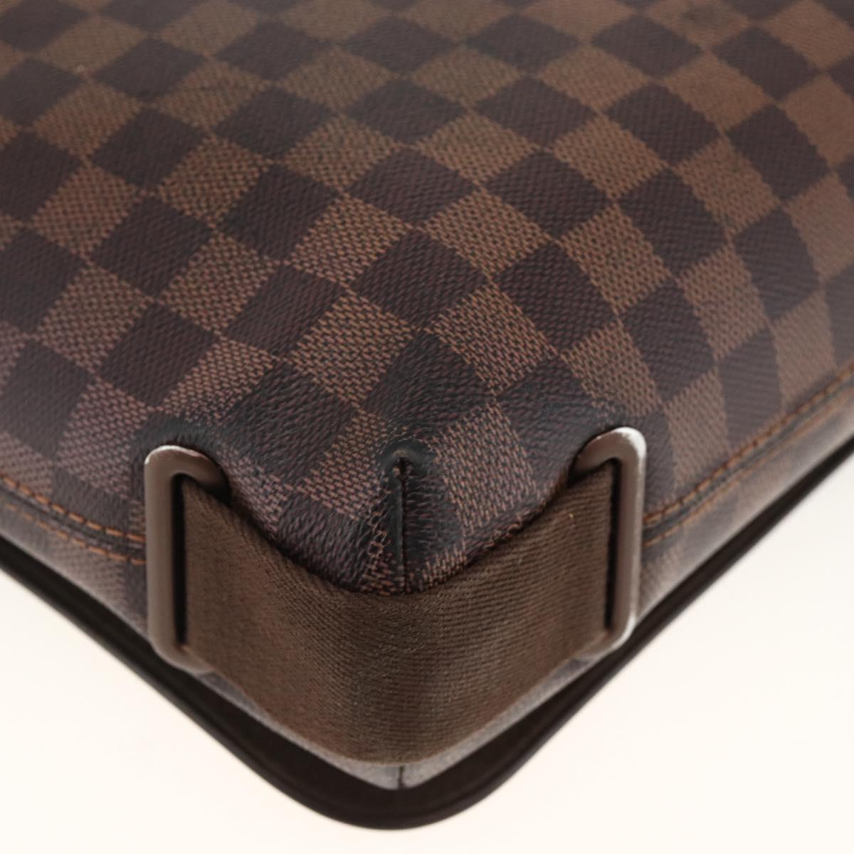 LOUIS VUITTON Damier Ebene Brooklyn PM Shoulder Bag N51210 LV Auth gh1904