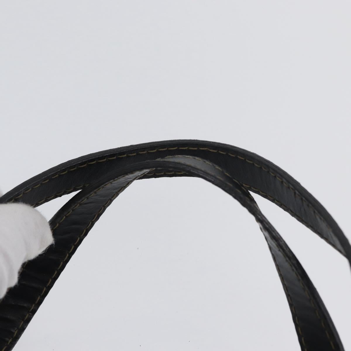 FENDI Pecan Canvas Hand Bag PVC 2way Black Brown Auth gh1950A