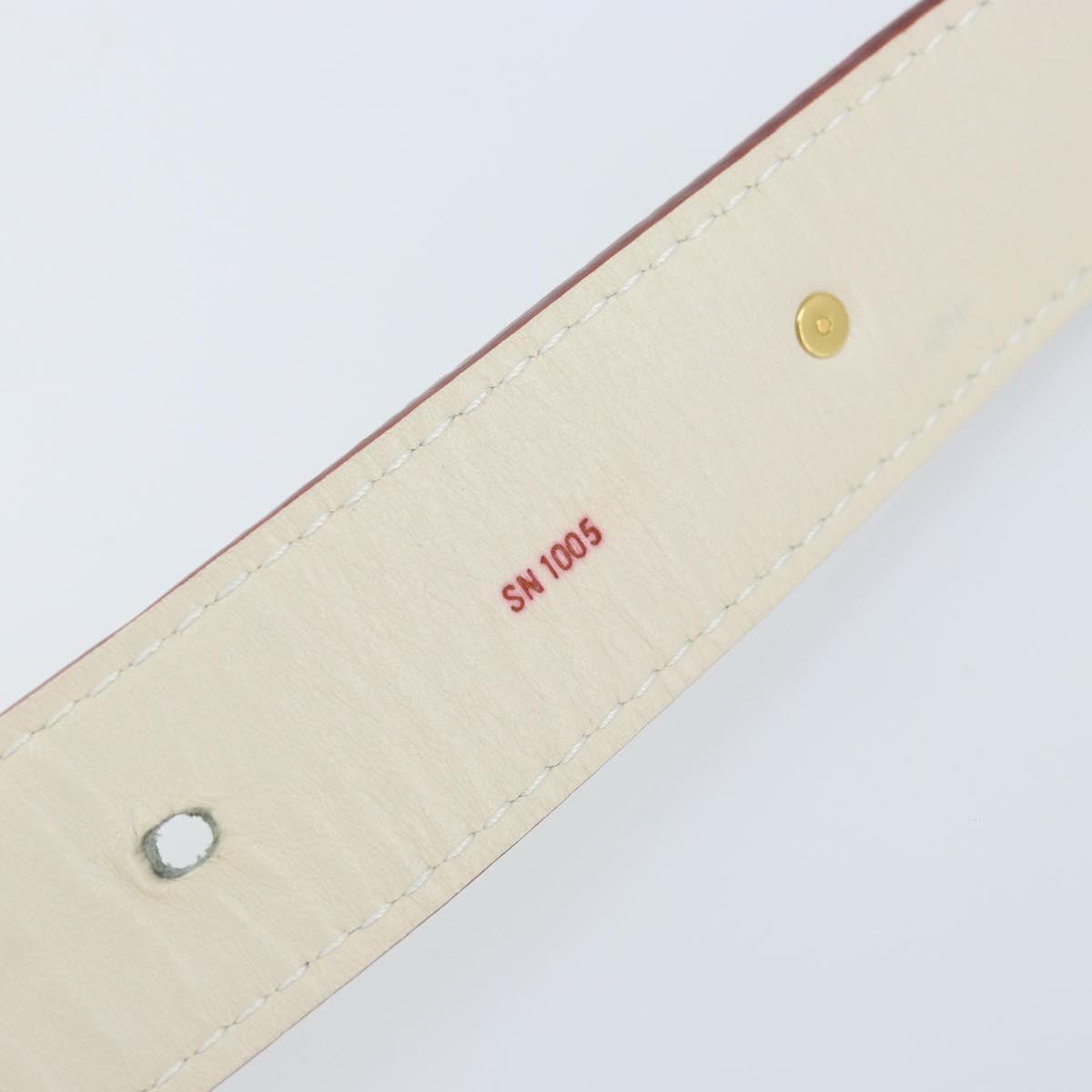 LOUIS VUITTON Suhari Shoulder Strap 40.6"" White LV Auth gh1952A