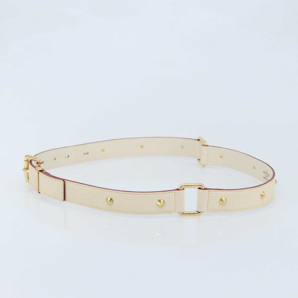 LOUIS VUITTON Suhari Shoulder Strap 40.6"" White LV Auth gh1952A