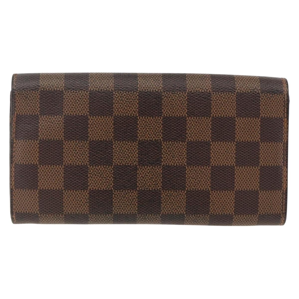 LOUIS VUITTON Monogram Damier Ebene Wallet 4 Set LV Auth gh1956