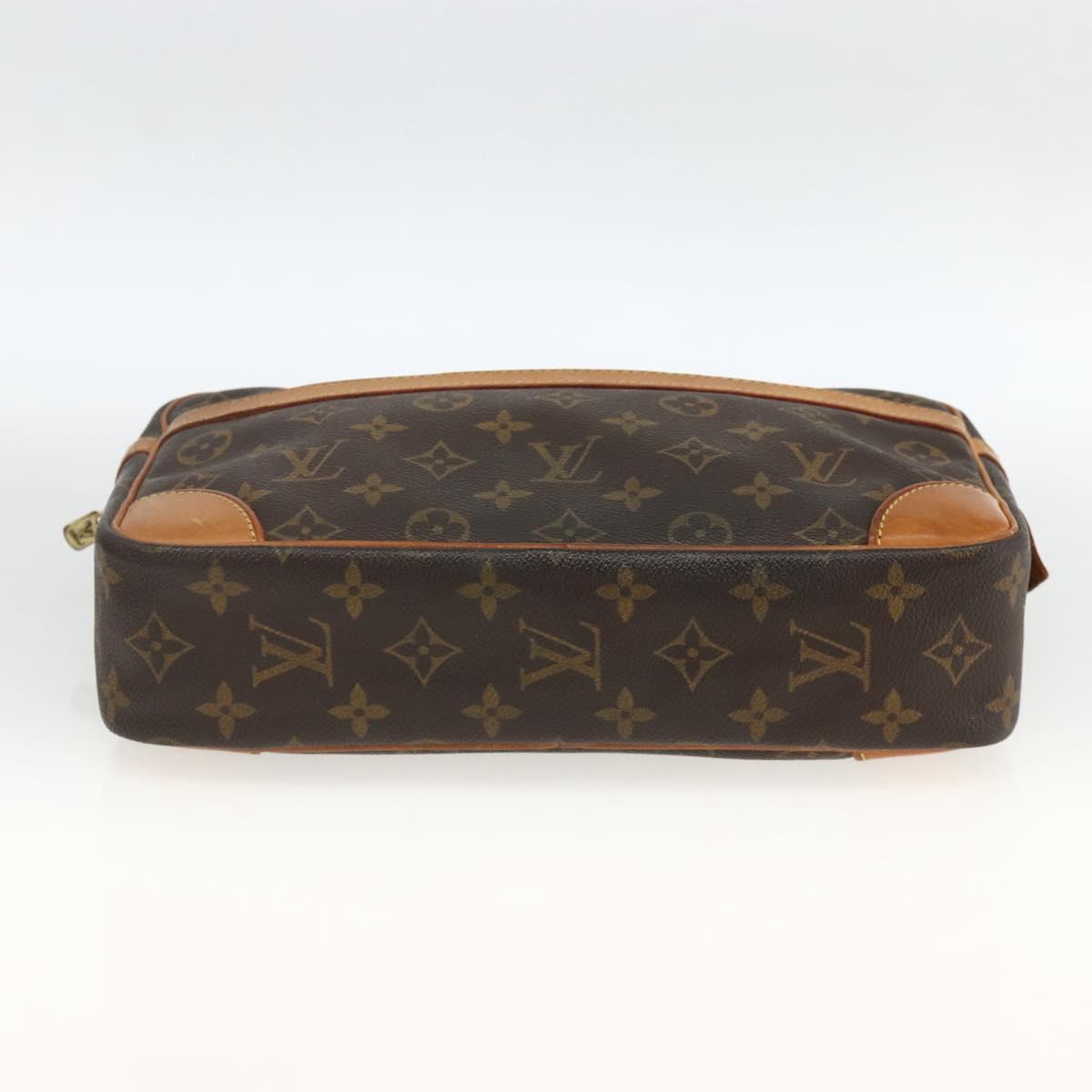 LOUIS VUITTON Monogram Compiegne 28 Clutch Bag M51845 LV Auth gh1962