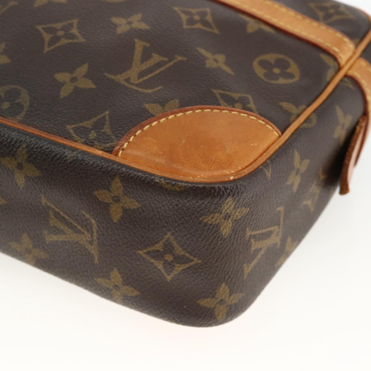 LOUIS VUITTON Monogram Compiegne 28 Clutch Bag M51845 LV Auth gh1962