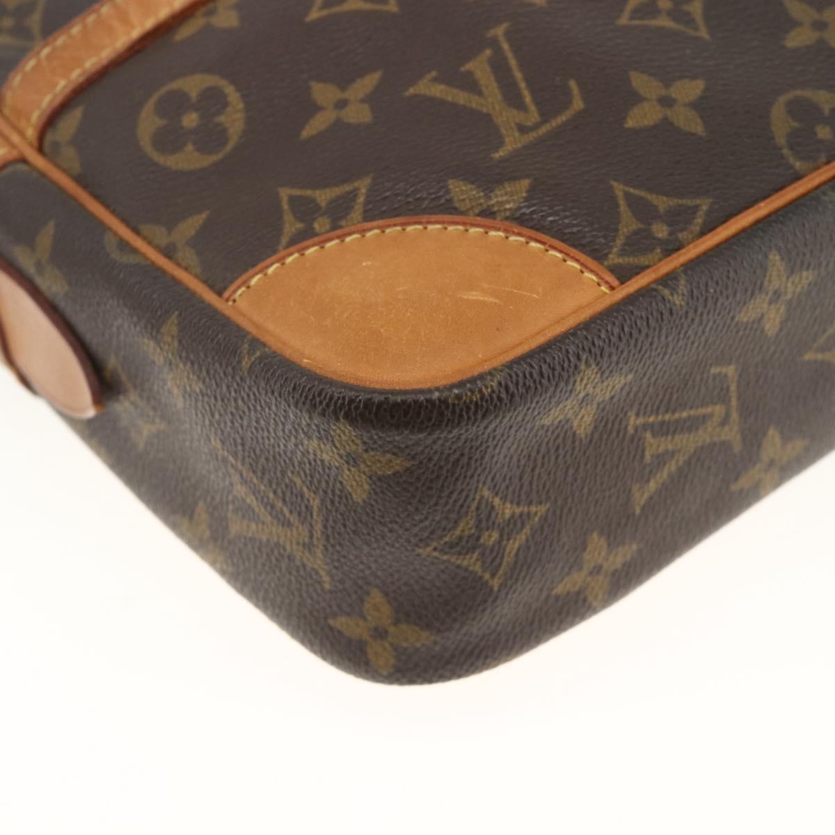 LOUIS VUITTON Monogram Compiegne 28 Clutch Bag M51845 LV Auth gh1962