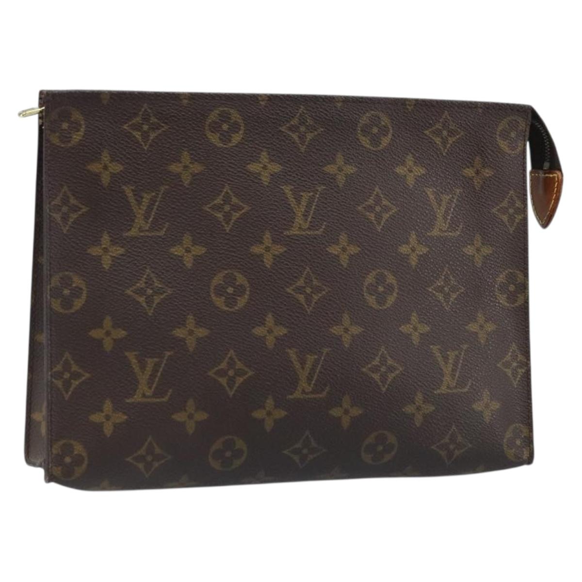 LOUIS VUITTON Monogram Poche Toilette 26 Pouch M47542 LV Auth gh1963