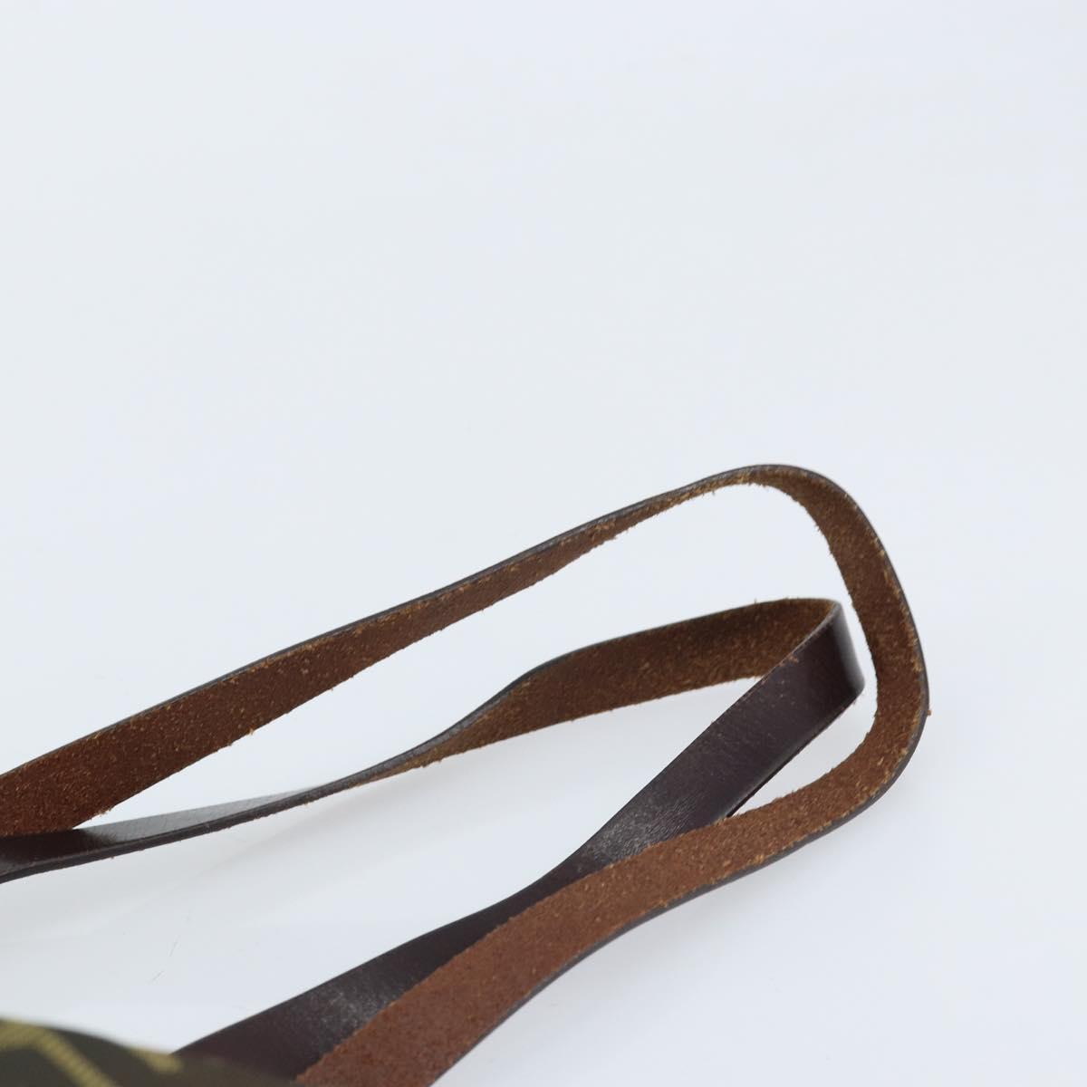 FENDI Zucca Canvas Tote Bag Brown Black Auth gh1980