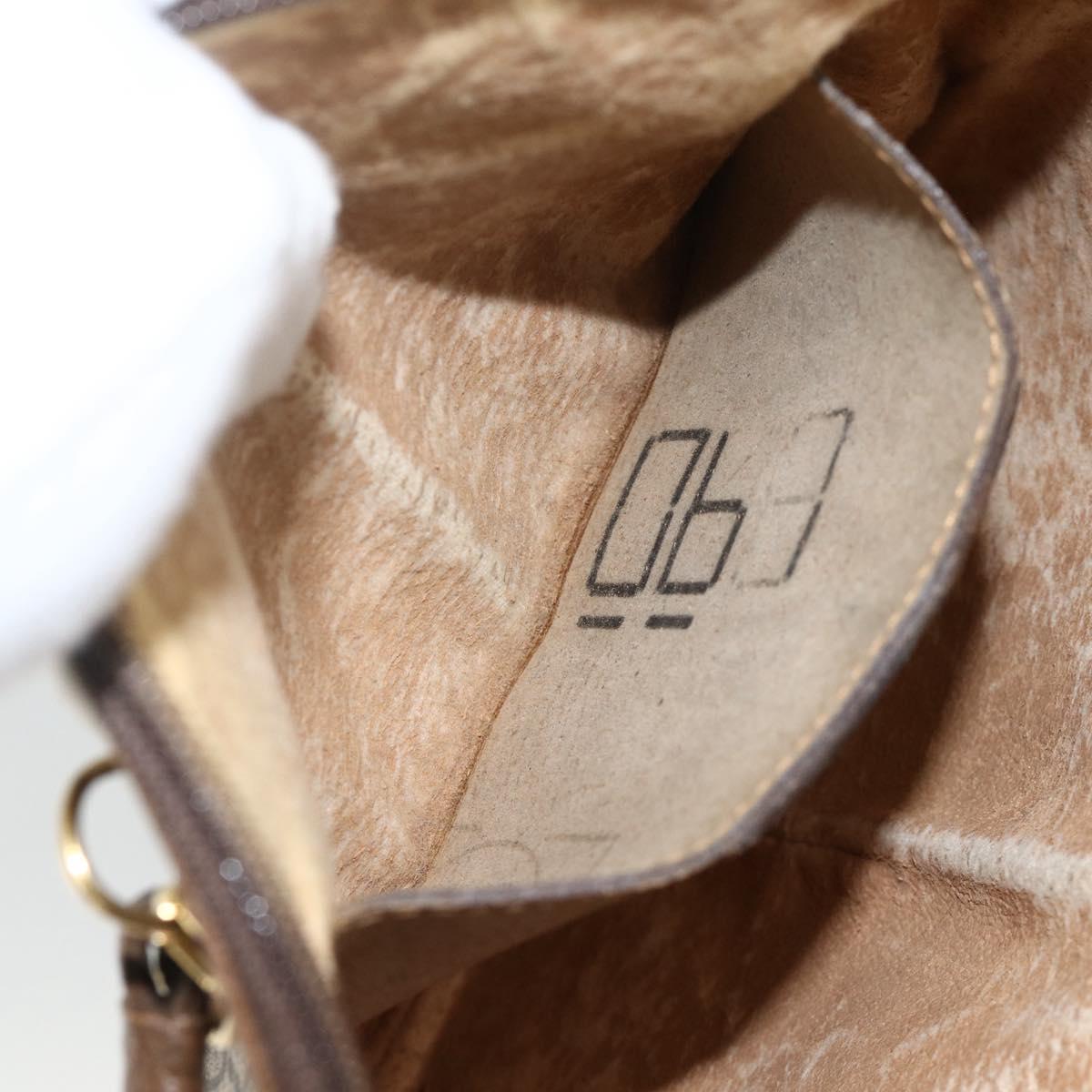 GUCCI GG Supreme Web Sherry Line Bag PVC Beige Gold 904 02 047 Auth gh1981