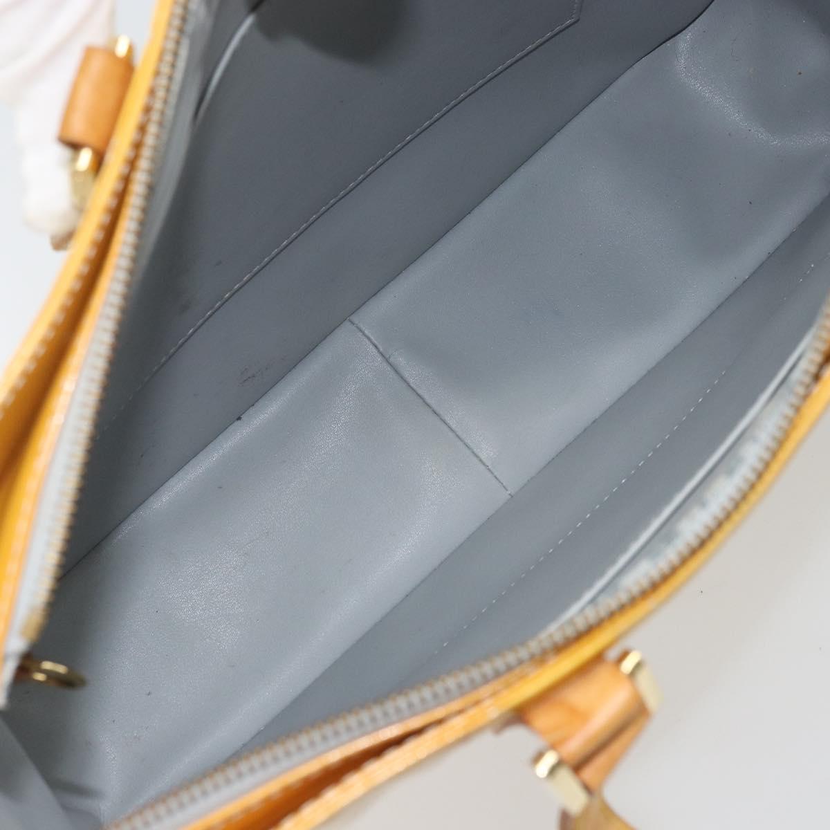 LOUIS VUITTON Monogram Vernis Columbus Tote Bag Gris M91028 LV Auth gh2014