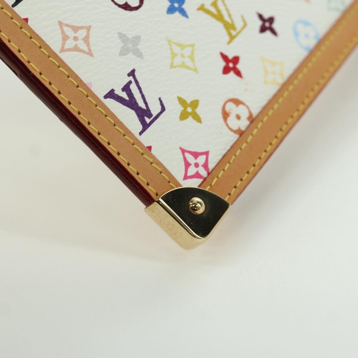 LOUIS VUITTON Multicolor Agenda GM Day Planner Cover White R20894 Auth gh2015SAV
