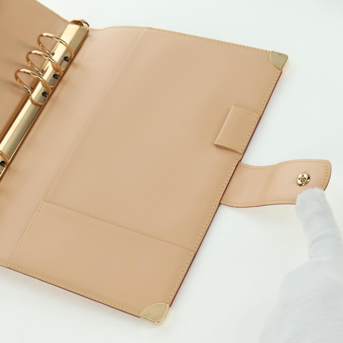 LOUIS VUITTON Multicolor Agenda GM Day Planner Cover White R20894 Auth gh2015SAV