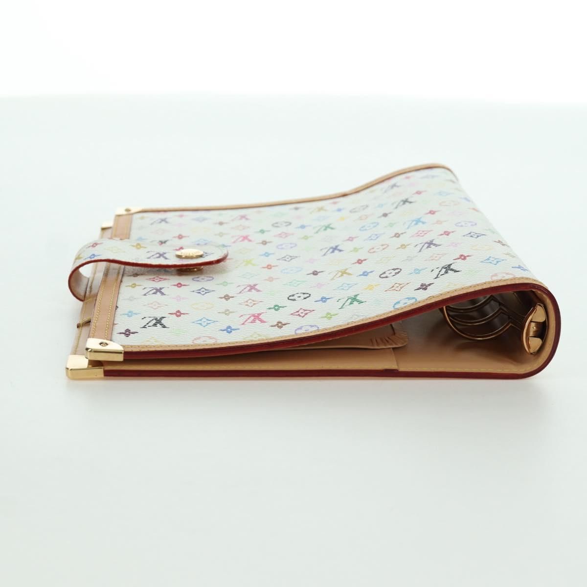 LOUIS VUITTON Multicolor Agenda GM Day Planner Cover White R20894 Auth gh2015SAV