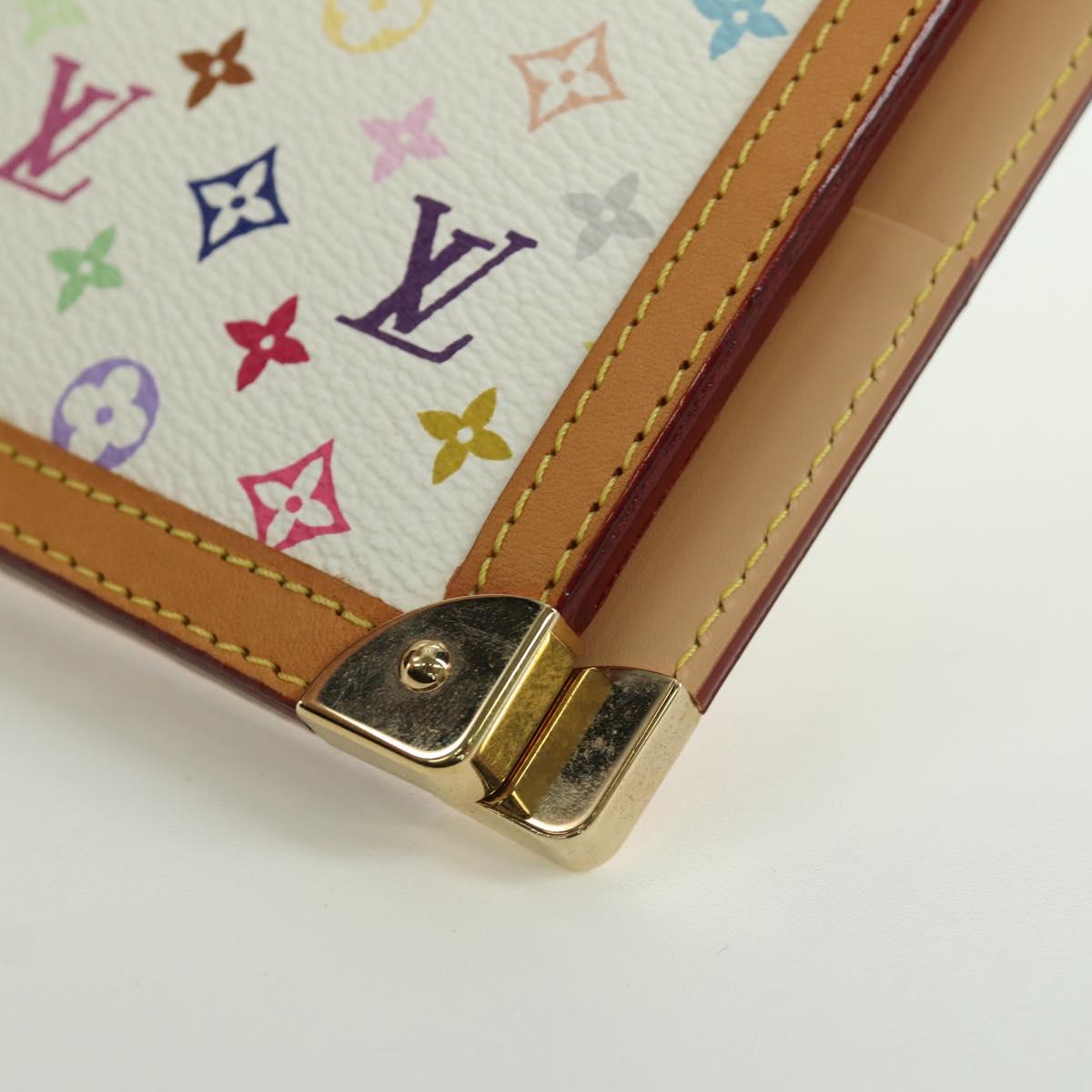 LOUIS VUITTON Multicolor Agenda GM Day Planner Cover White R20894 Auth gh2015SAV