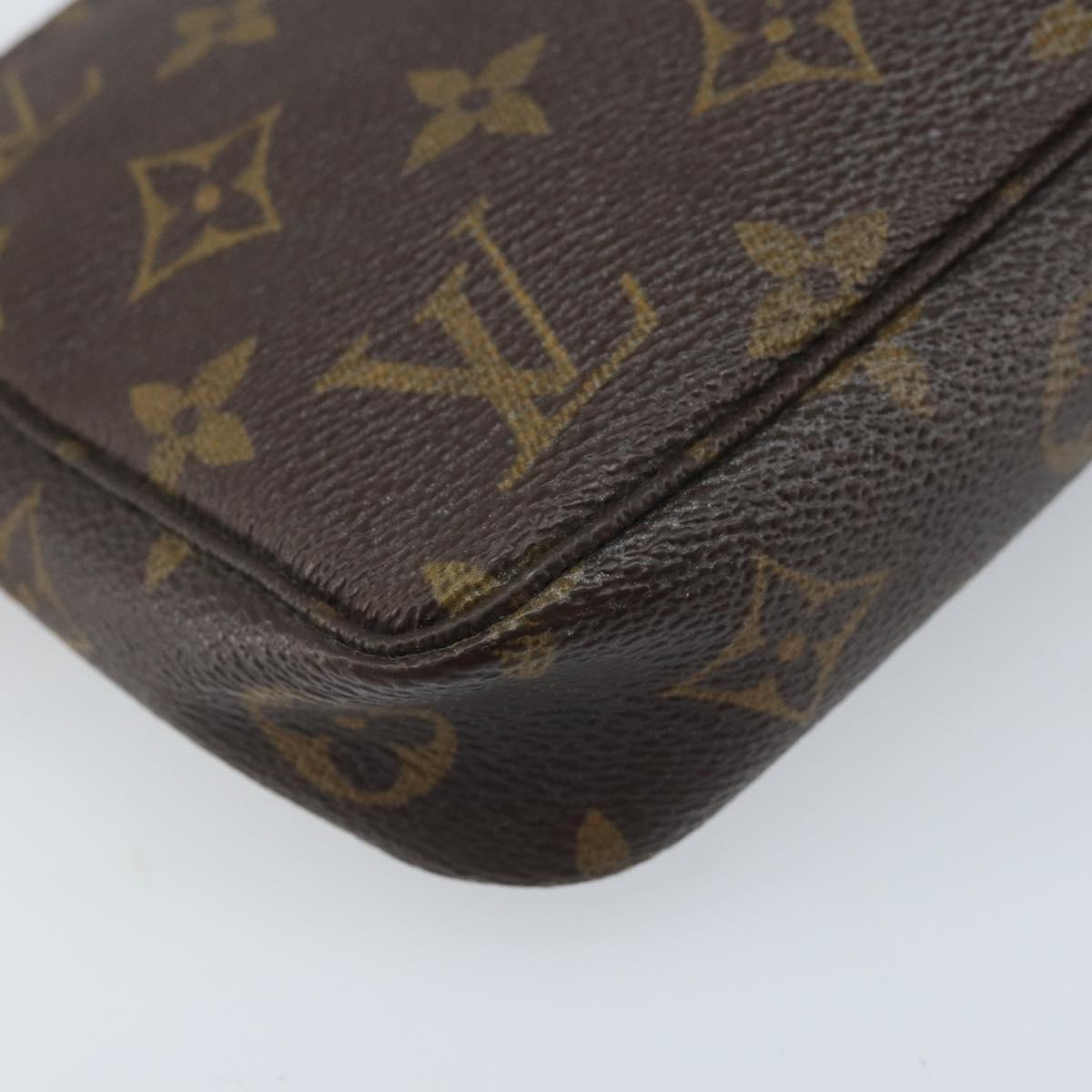 LOUIS VUITTON Monogram Pochette Accessoires Pouch M51980 LV Auth gh2020