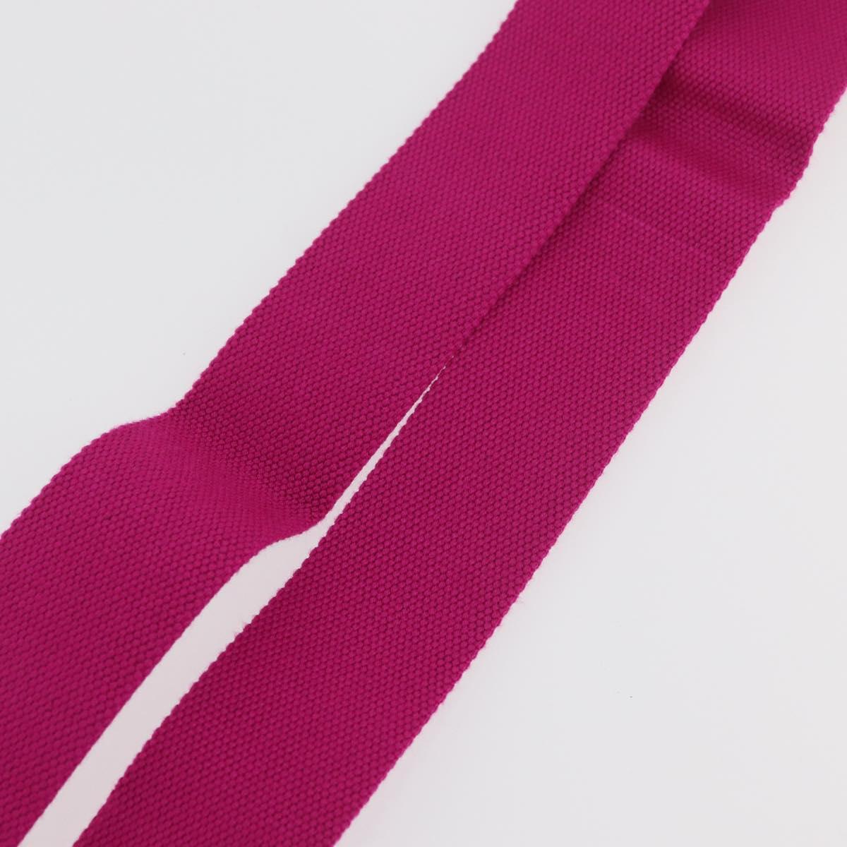 PRADA Adjustable Shoulder Strap Canvas 26.8""-50"" Pink Gold Auth gh2036