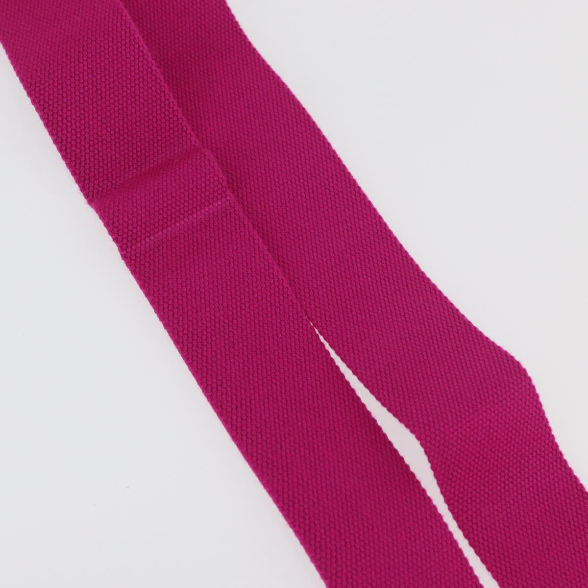 PRADA Adjustable Shoulder Strap Canvas 26.8""-50"" Pink Gold Auth gh2036