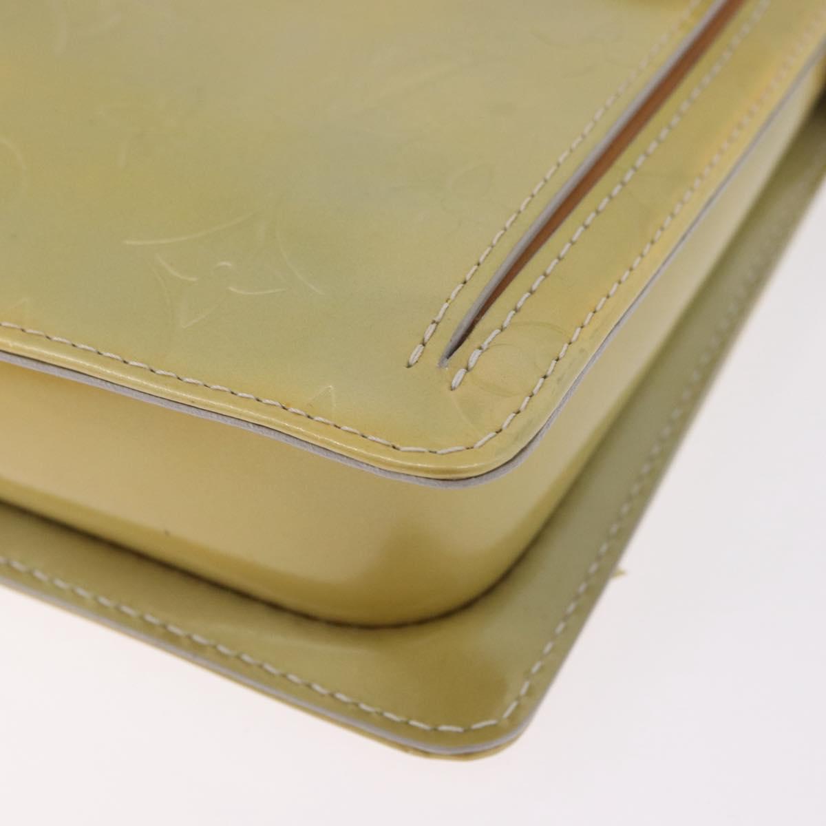 LOUIS VUITTON Monogram Vernis Motto Accessory Pouch Gris M91030 LV Auth gh2037