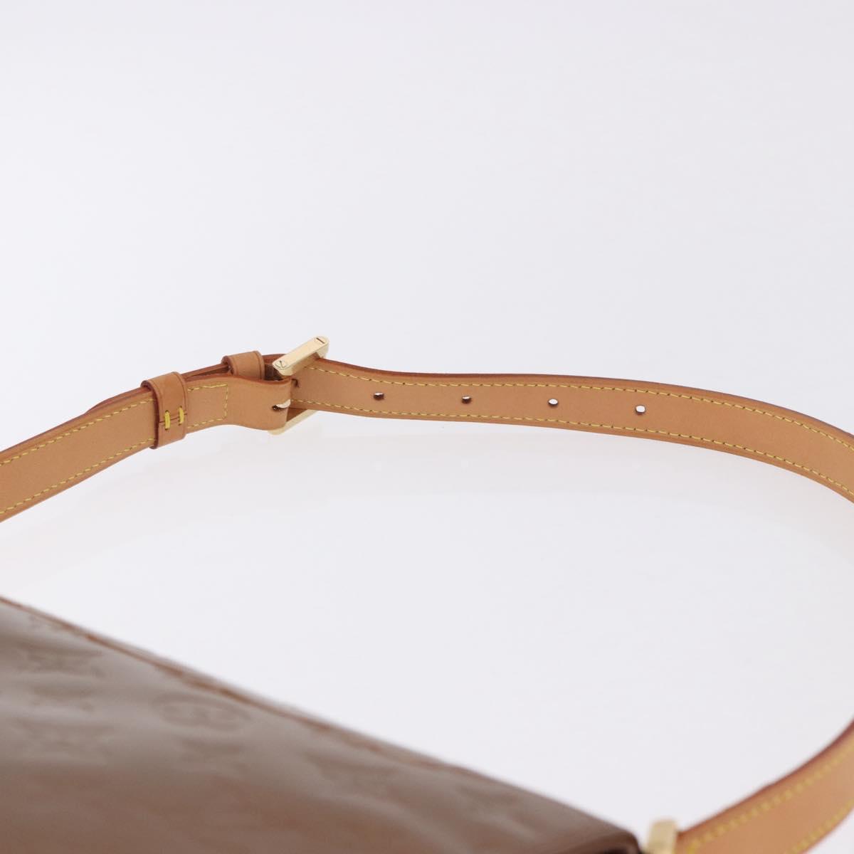 LOUIS VUITTON Monogram Vernis Thompson Street Bag Bronze M91124 LV Auth gh2039