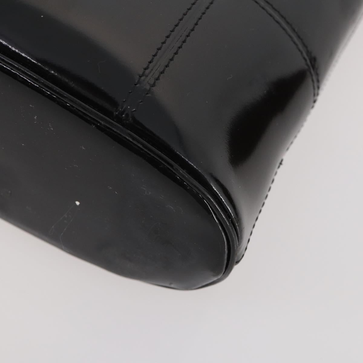 GIVENCHY Hand Bag Leather 2 Set Black Brown Auth gh2056