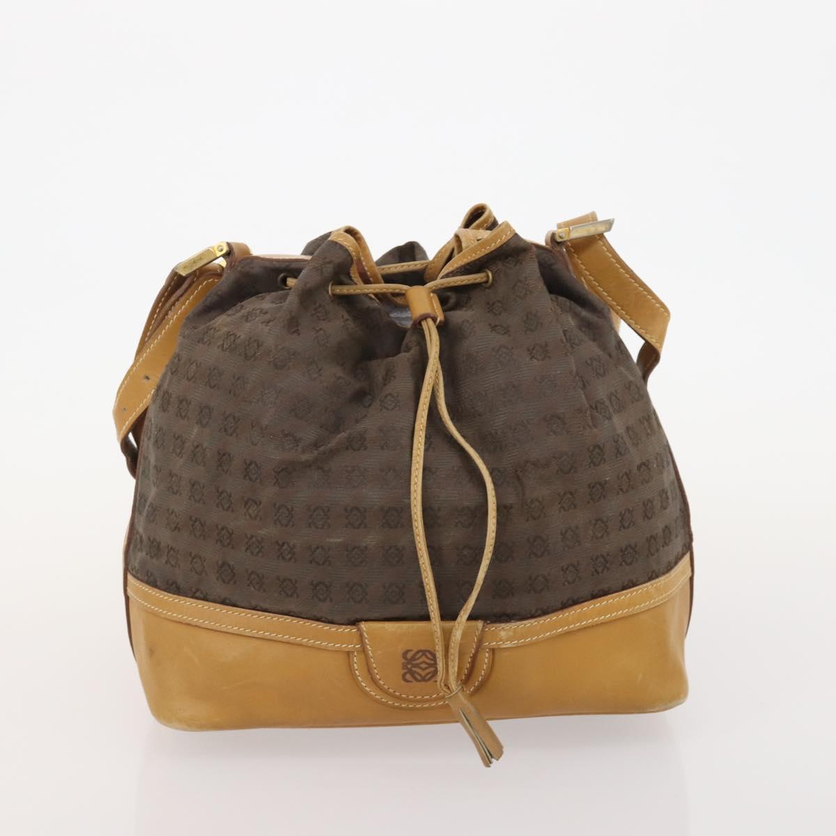 FENDI MCM Loewe Chloe Bag Leather Canvas 4 Set Beige Black Brown Auth gh2062
