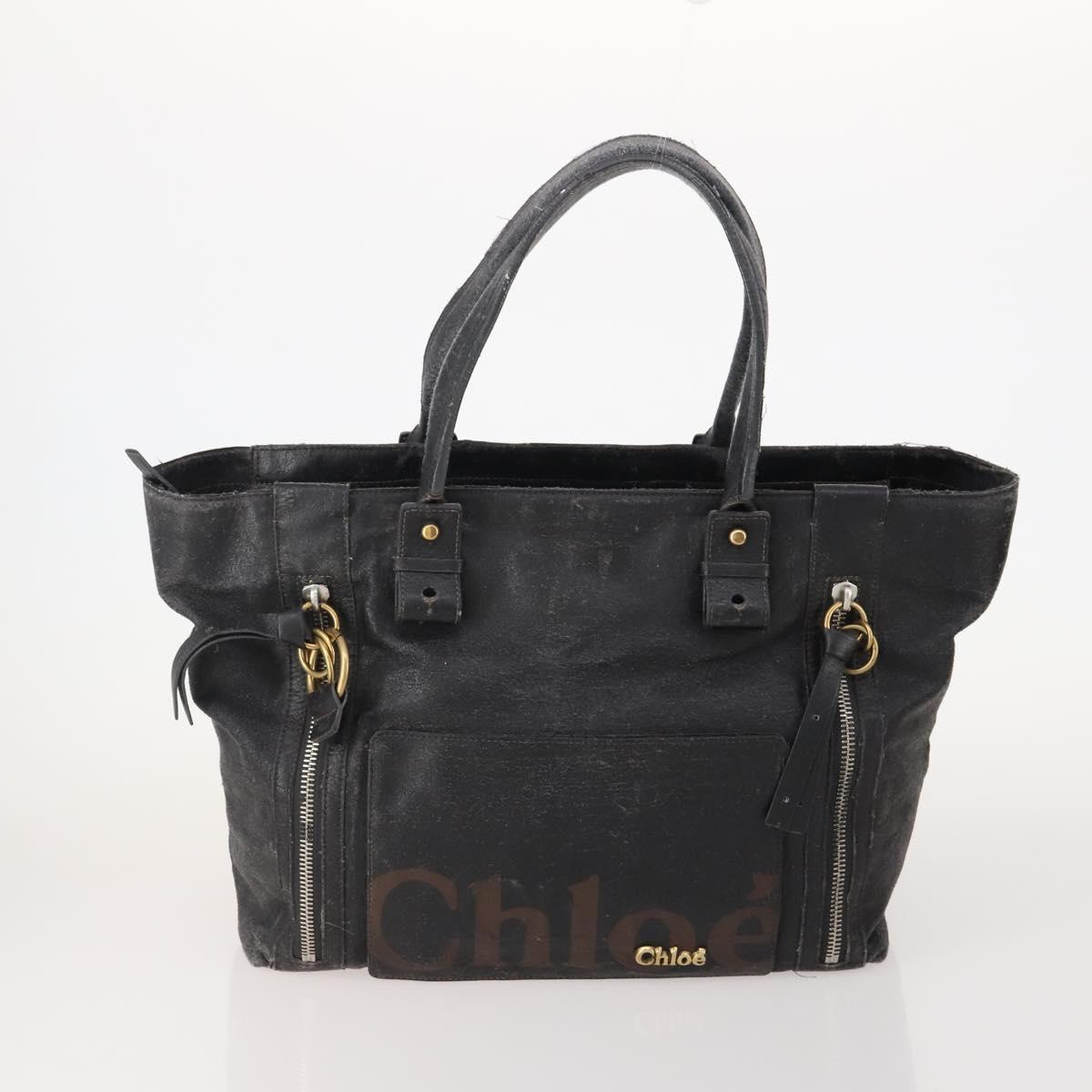 FENDI MCM Loewe Chloe Bag Leather Canvas 4 Set Beige Black Brown Auth gh2062