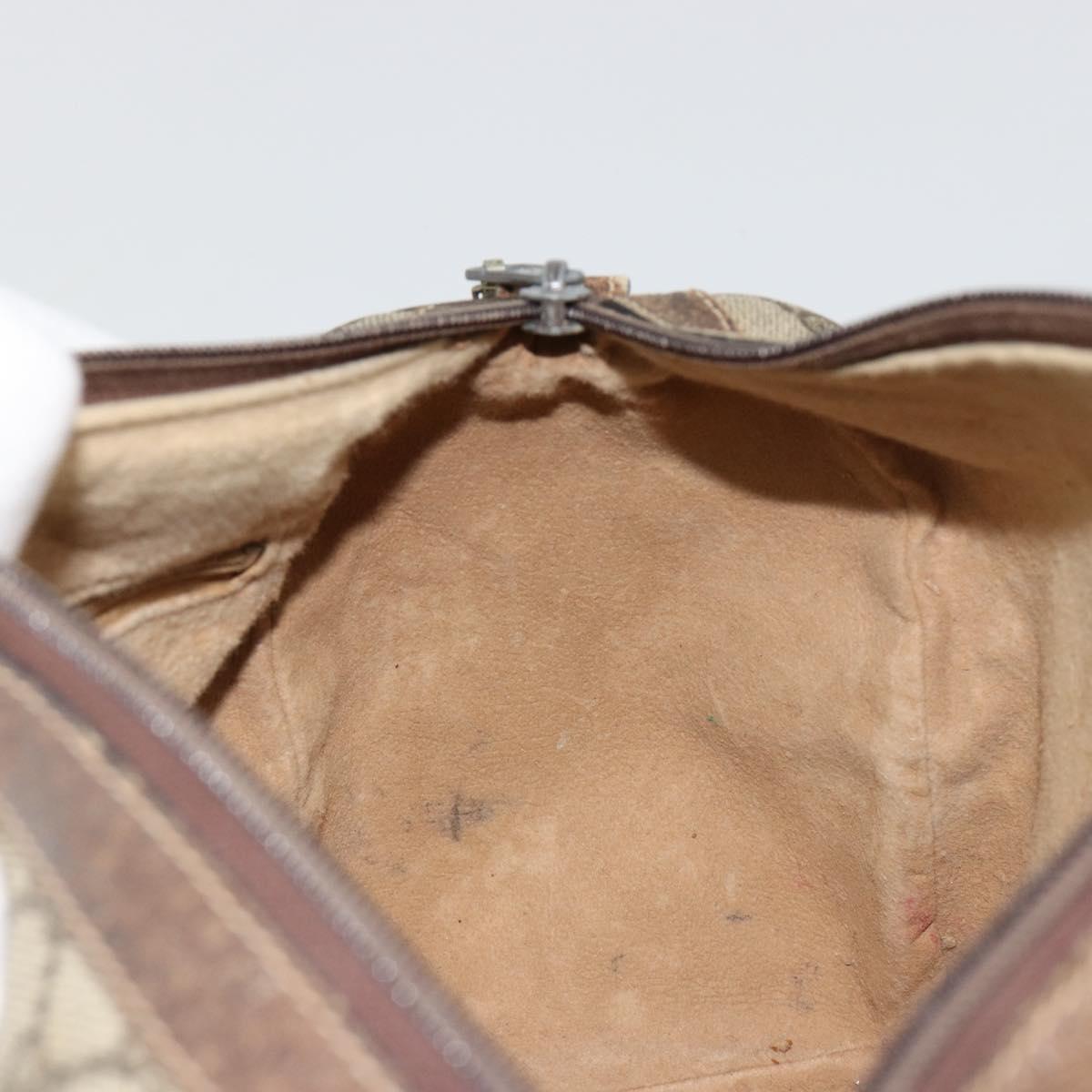GUCCI GG Supreme Web Sherry Line Boston Bag PVC Beige Gold 010 378 Auth gh2078