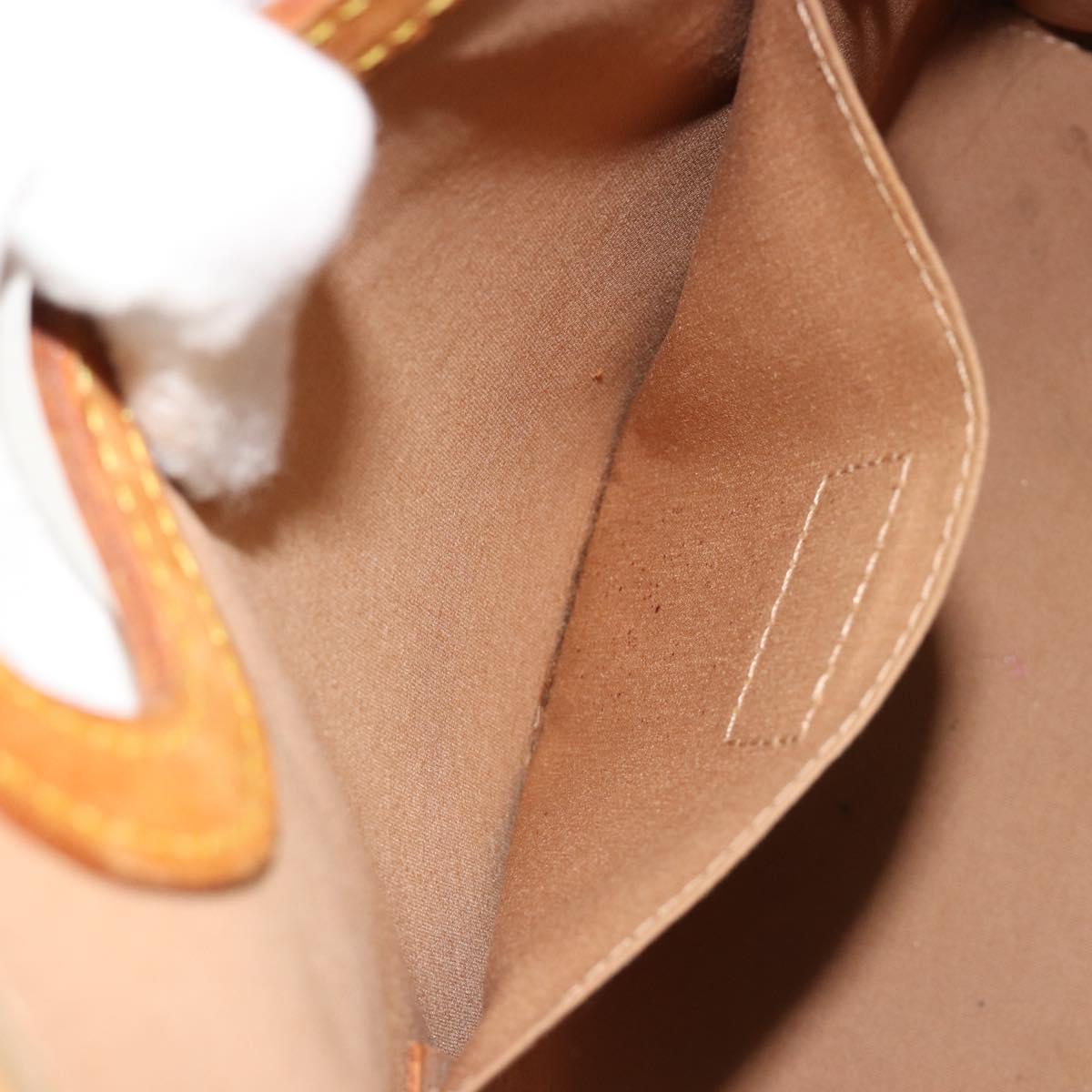LOUIS VUITTON Monogram Vernis Maple Drive Hand Bag Noisette M91376 Auth gh2083