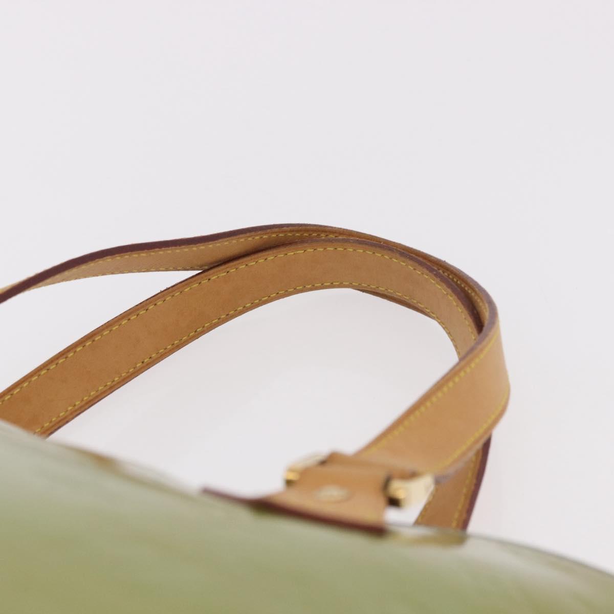 LOUIS VUITTON Monogram Vernis Houston Hand Bag Baby Blue M91005 LV Auth gh2092