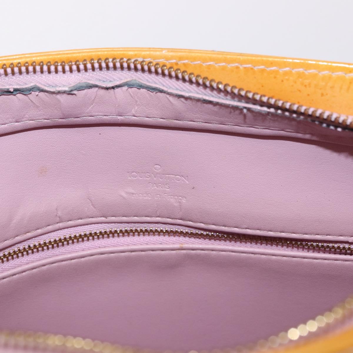 LOUIS VUITTON Monogram Vernis Houston Bag Marshmallow Pink M91302 LV Auth gh2094