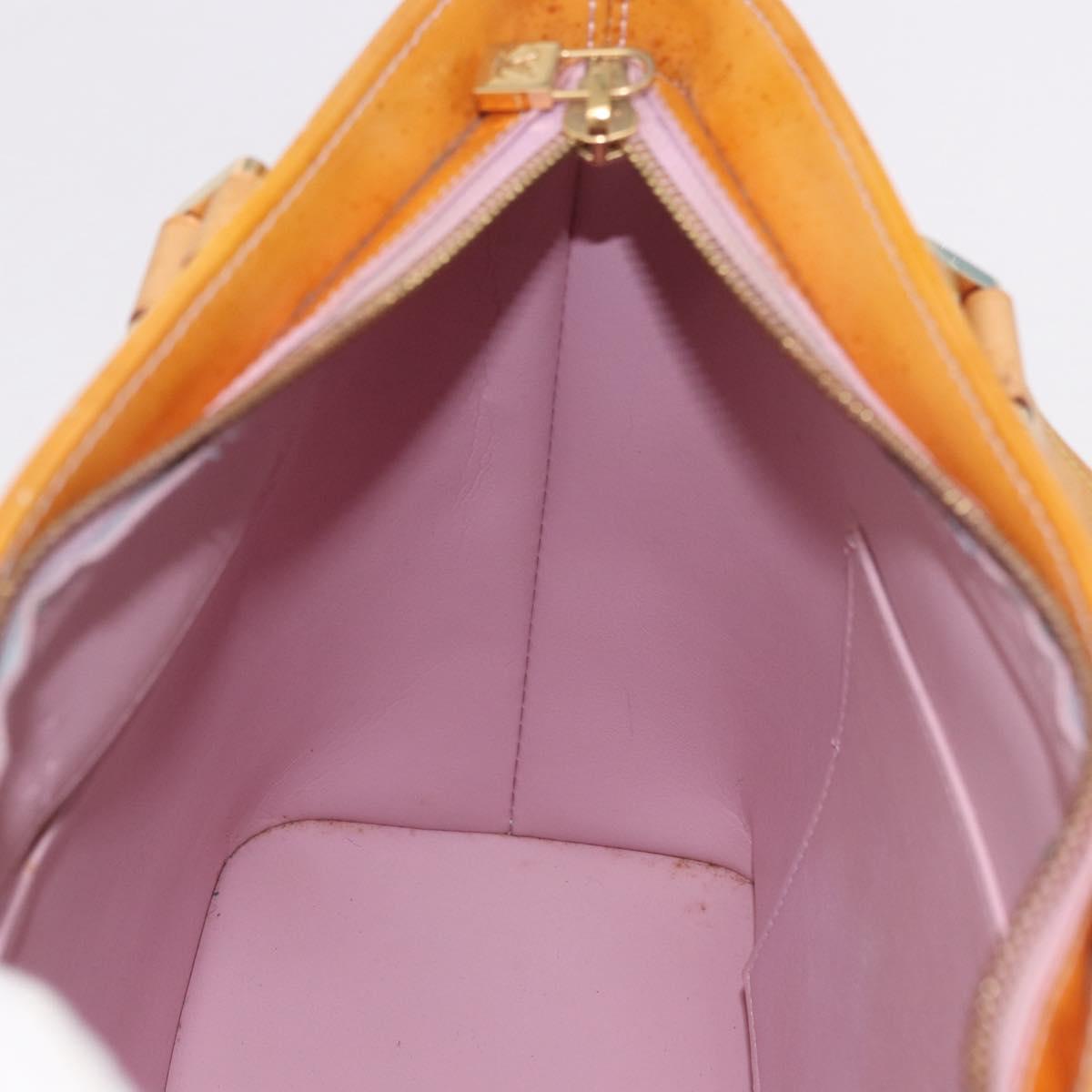 LOUIS VUITTON Monogram Vernis Houston Bag Marshmallow Pink M91302 LV Auth gh2094