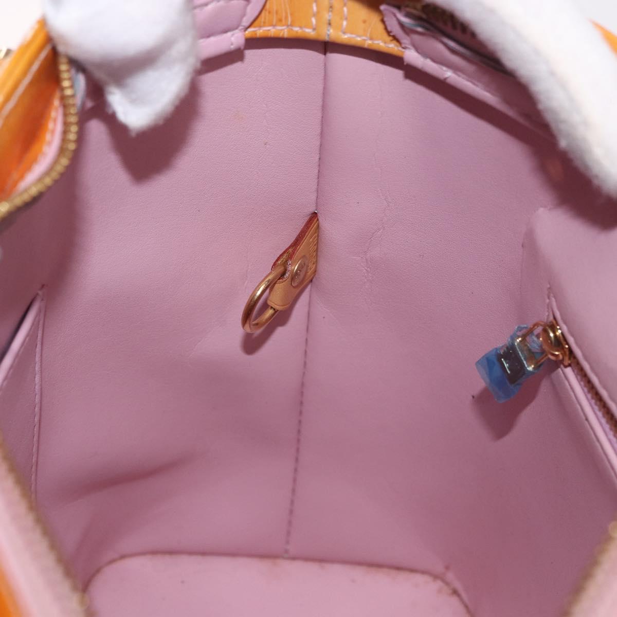 LOUIS VUITTON Monogram Vernis Houston Bag Marshmallow Pink M91302 LV Auth gh2094