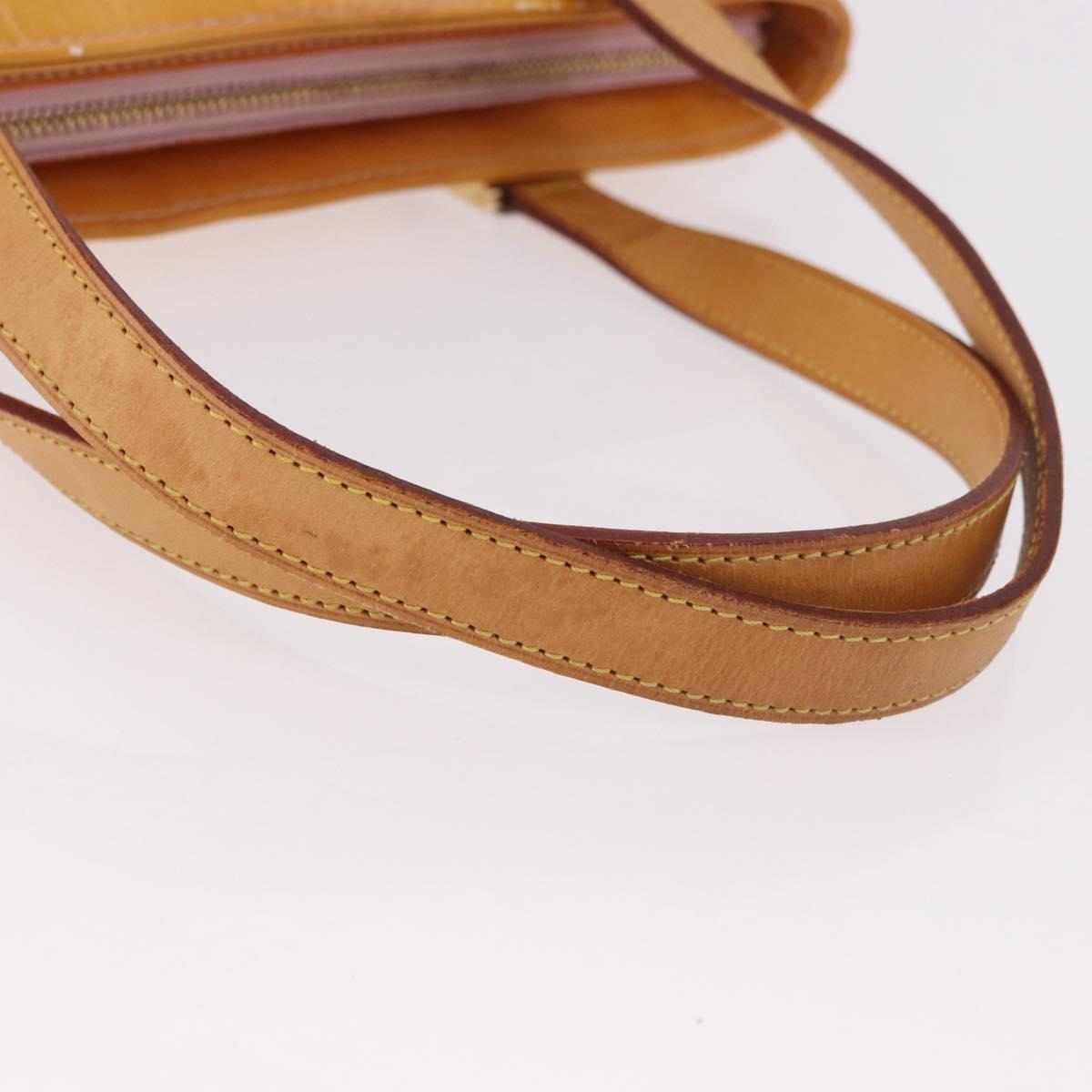 LOUIS VUITTON Monogram Vernis Houston Bag Marshmallow Pink M91302 LV Auth gh2094