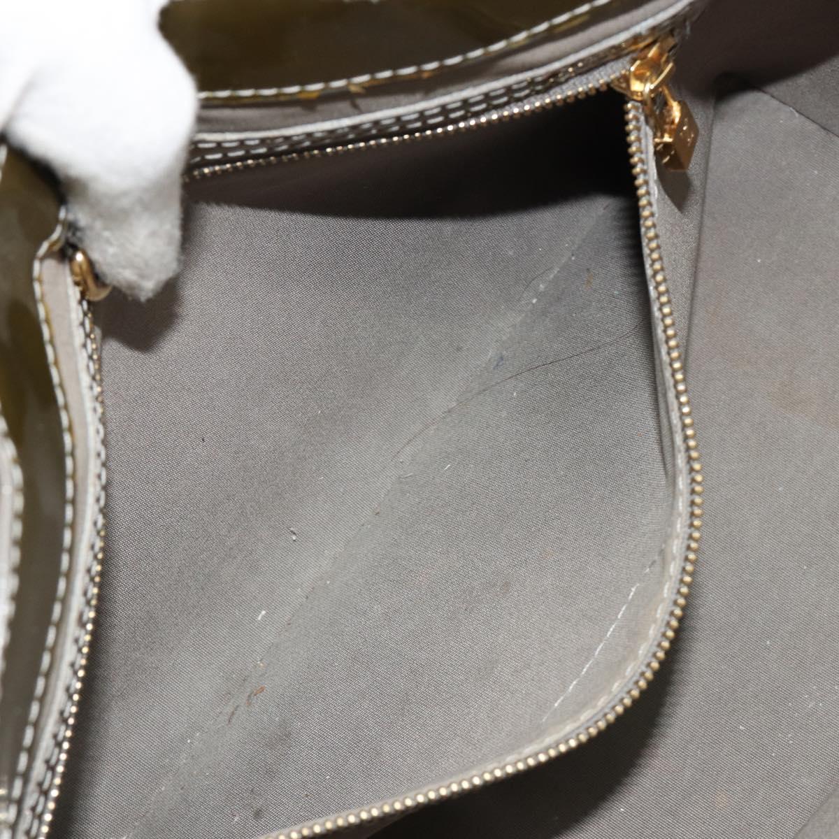 LOUIS VUITTON Monogram Vernis Wilshire PM Bag Gris Art Deco M91627 Auth gh2096