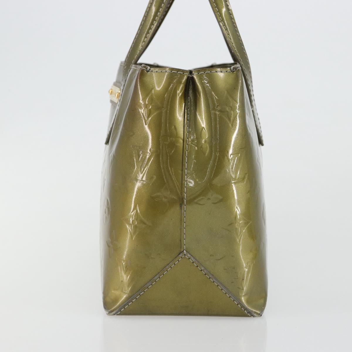 LOUIS VUITTON Monogram Vernis Wilshire PM Bag Gris Art Deco M91627 Auth gh2096